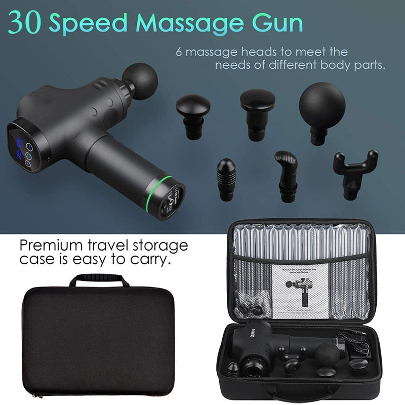 LCD Display Deep Massage Gun Muscle Massager