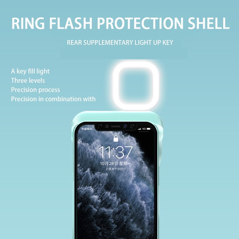 Selfie Ring Light Flash Case for iPhone