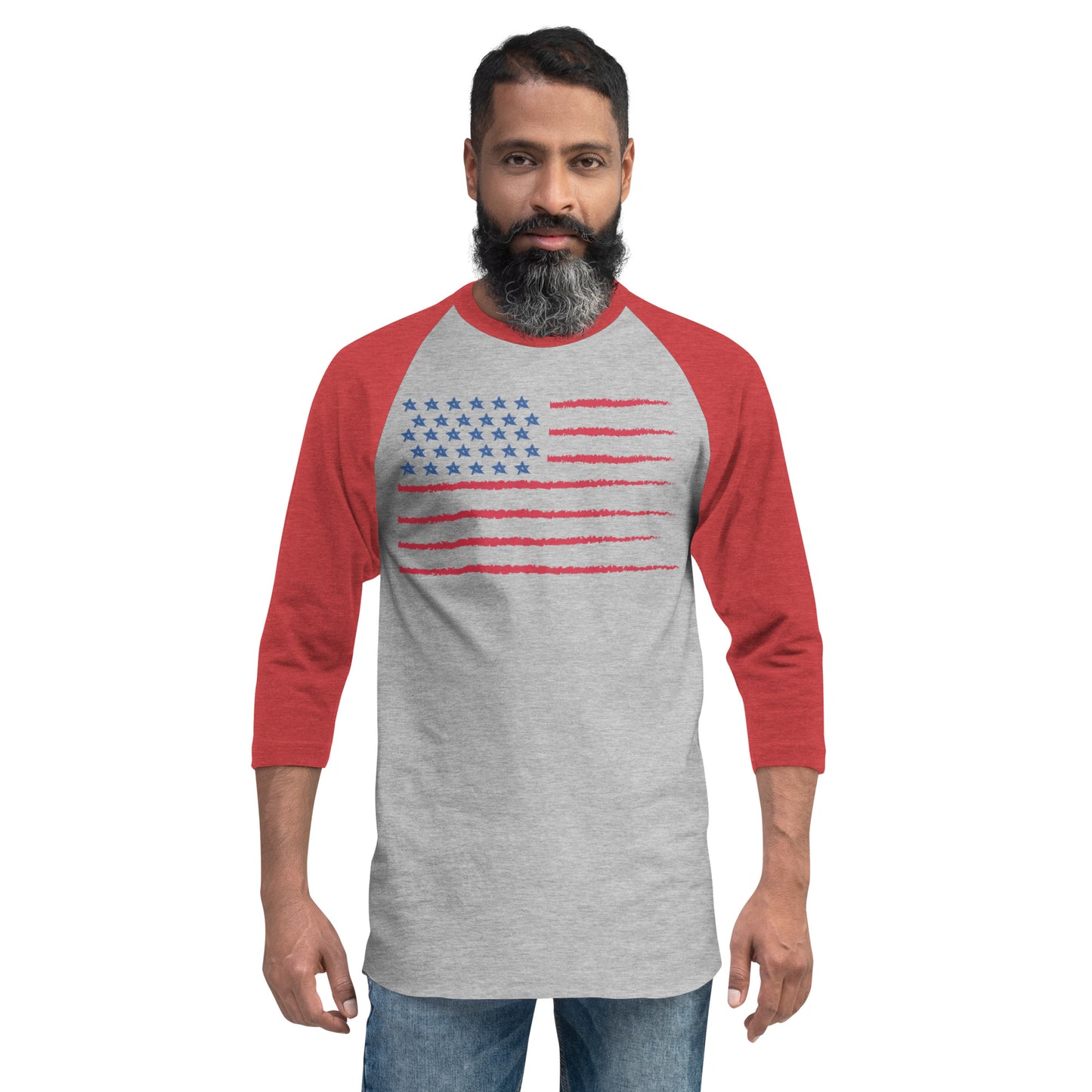 Freedom 3/4 sleeve raglan shirt