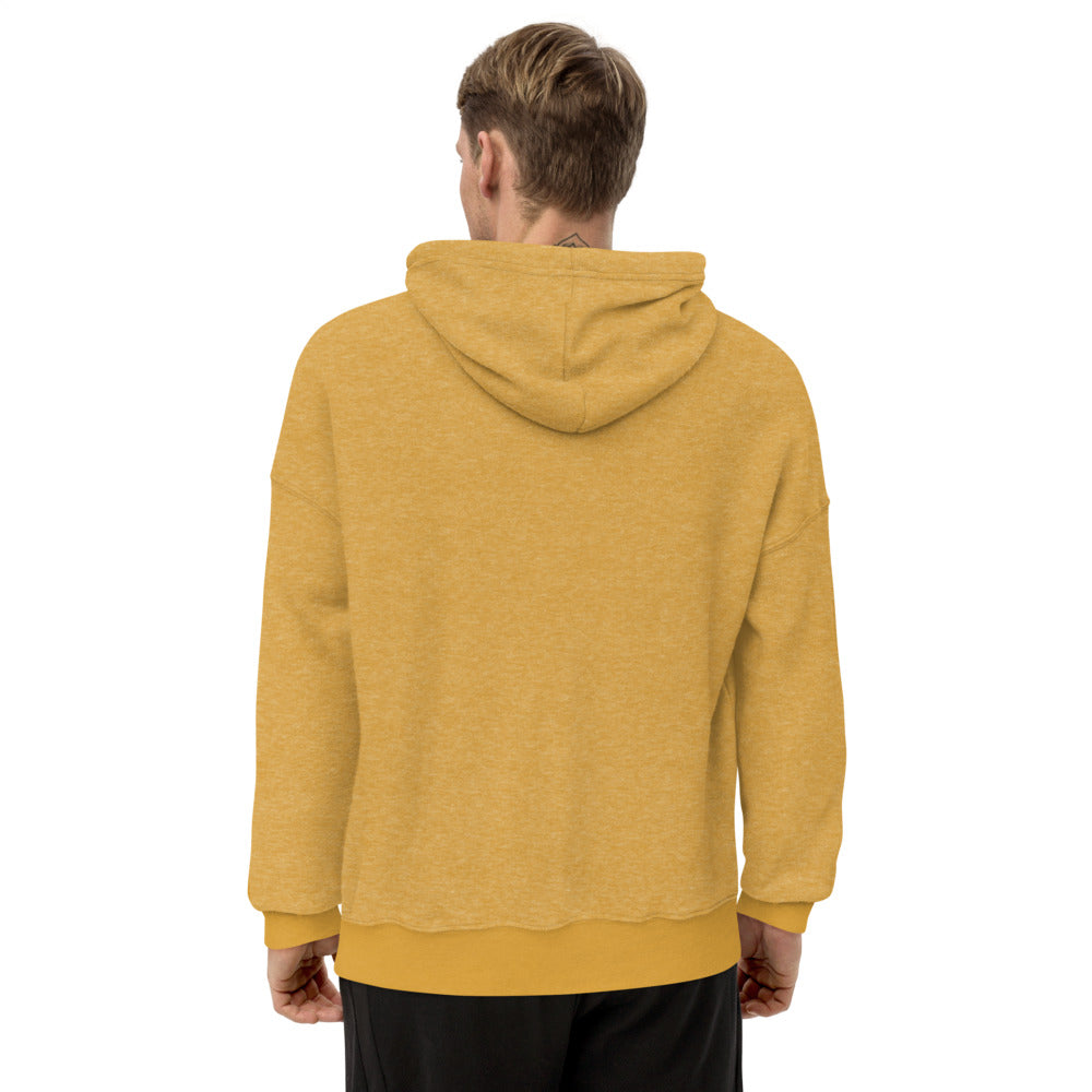 B.A. Unisex sueded fleece hoodie